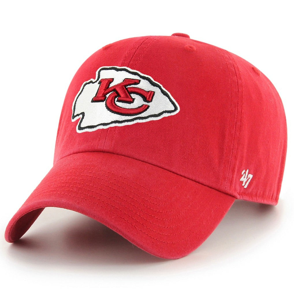 47 Brand Kansas City Chiefs Clean Up Adjustable Hat Red