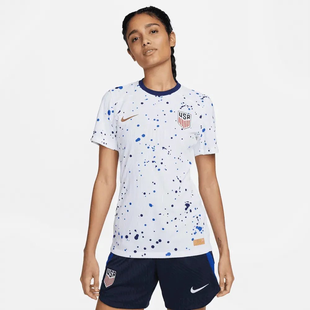 Nike 2023-24 USA Women's Home Authentic Soccer Jersey (No Stars)
