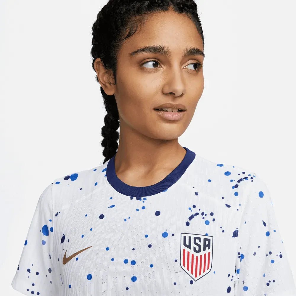 Nike 2023-24 USA Women's Home Authentic Soccer Jersey (No Stars)