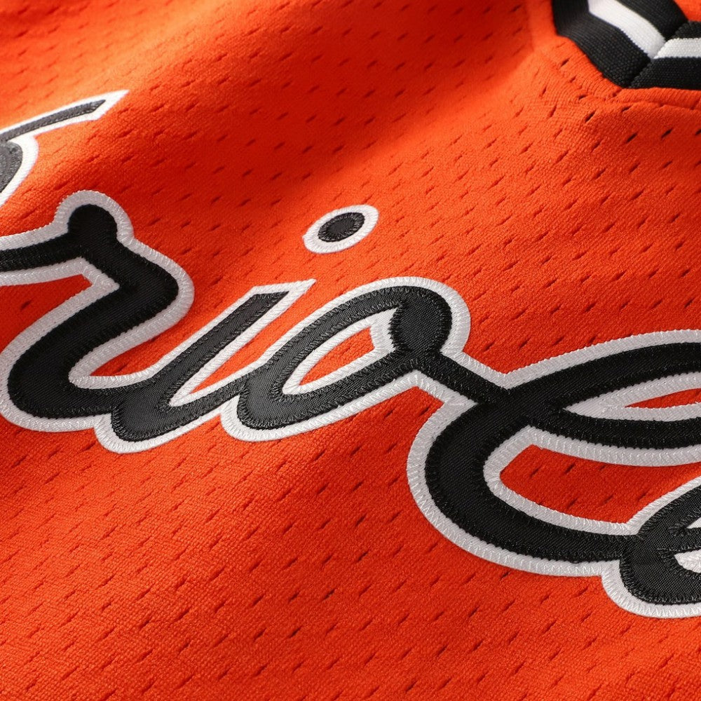 Cal Ripken Jr. Baltimore Orioles Mitchell & Ness Authentic Batting Practice Jersey - Orange Jerseys