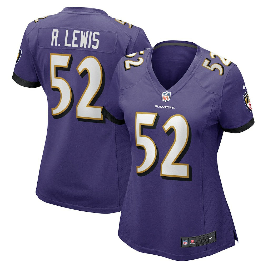 Ray Lewis Baltimore Ravens Women's Game Jersey Purple
