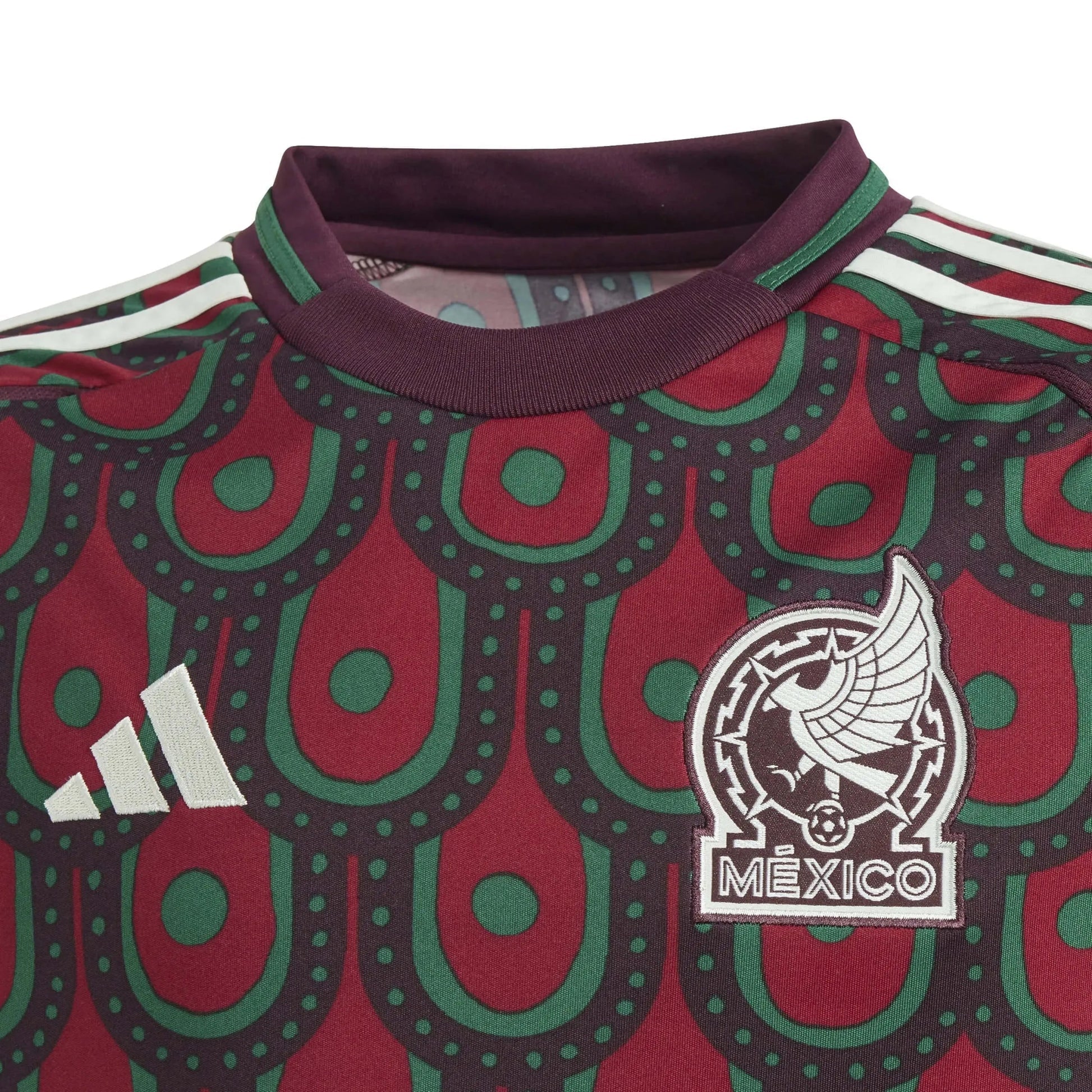 Adidas 2024-25 Mexico Youth Stadium Home Soccer Jersey