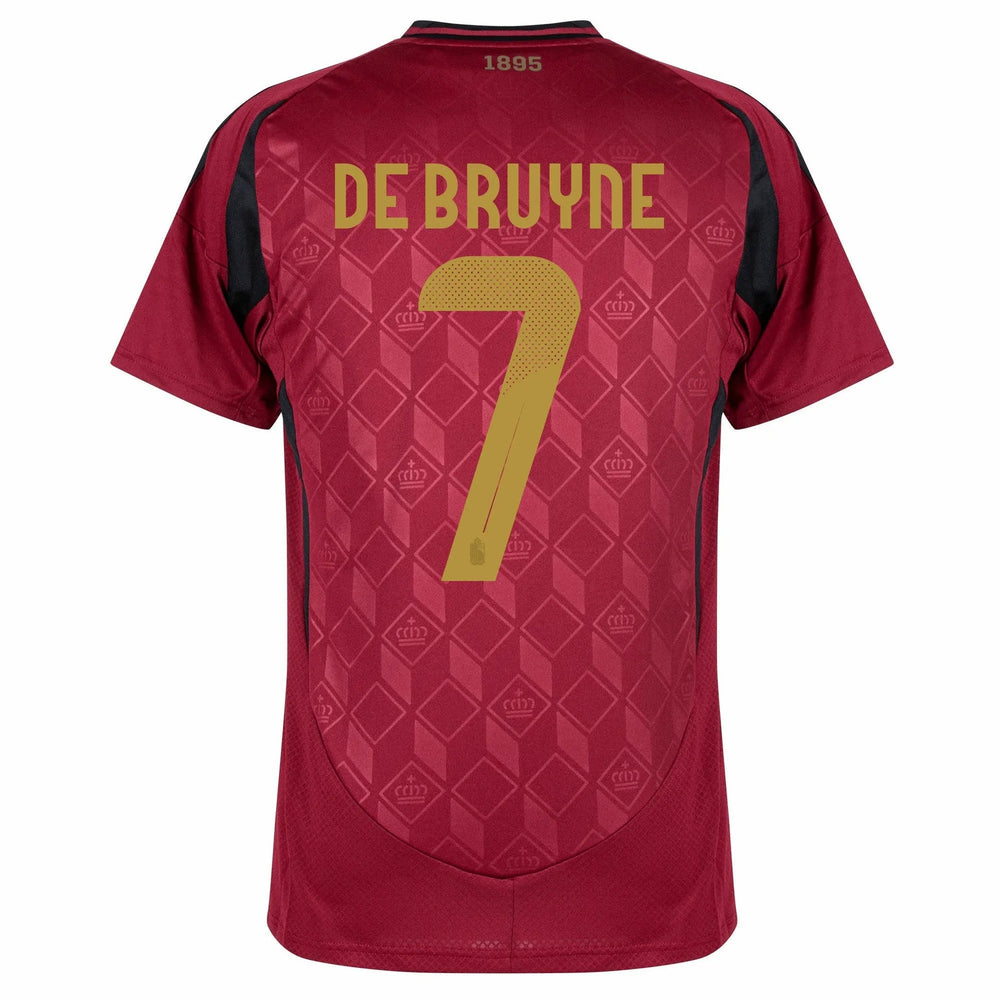 Adidas 2024-25 Belgium Men's Stadium Home Soccer Jersey