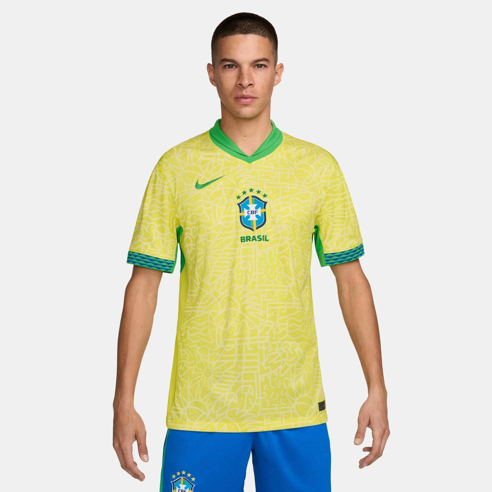 Nike 2024-25 Brazil Men's Stadium Home Soccer Jersey