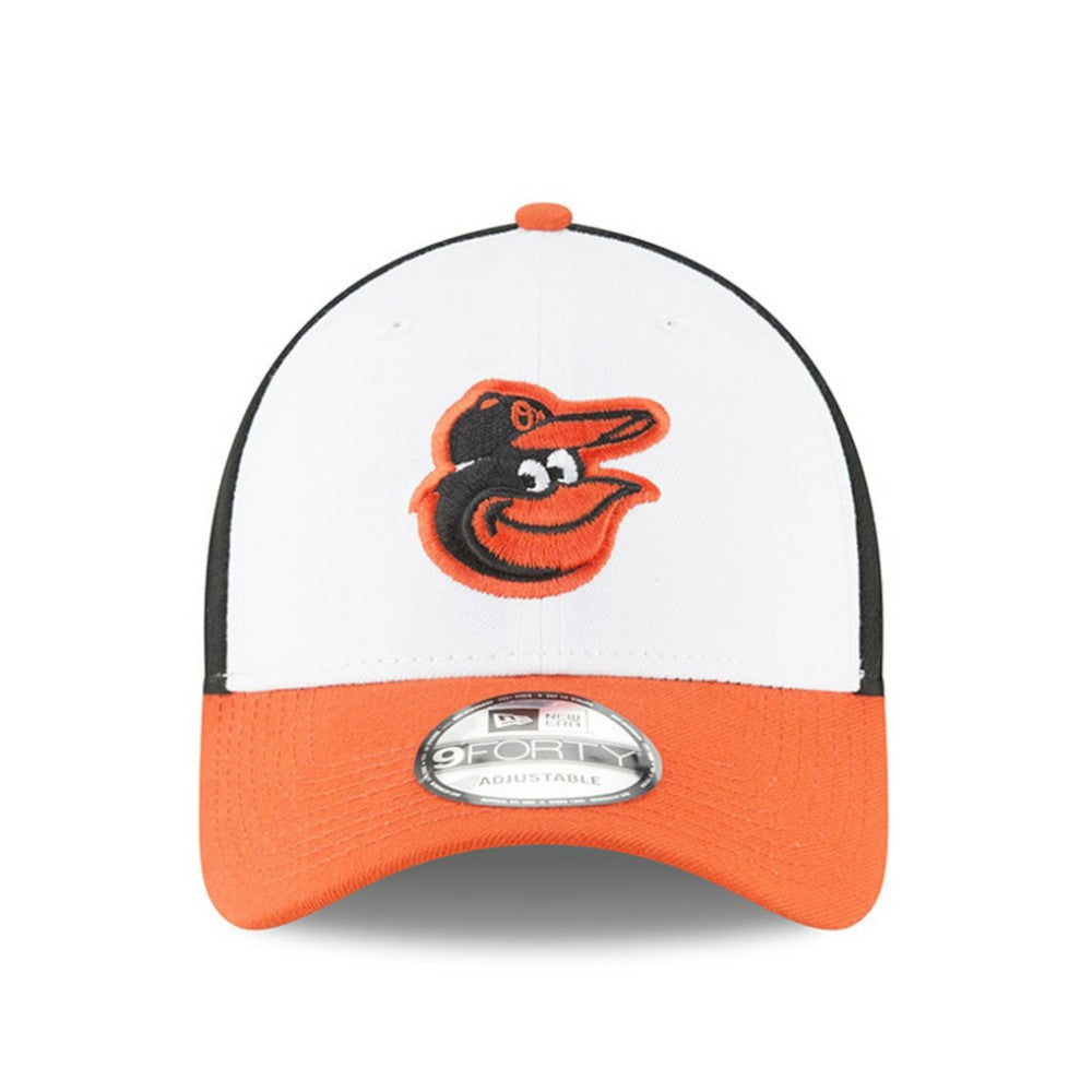 Baltimore Orioles New Era Men's Logo League 9Forty Adjustable Hat - White Hats