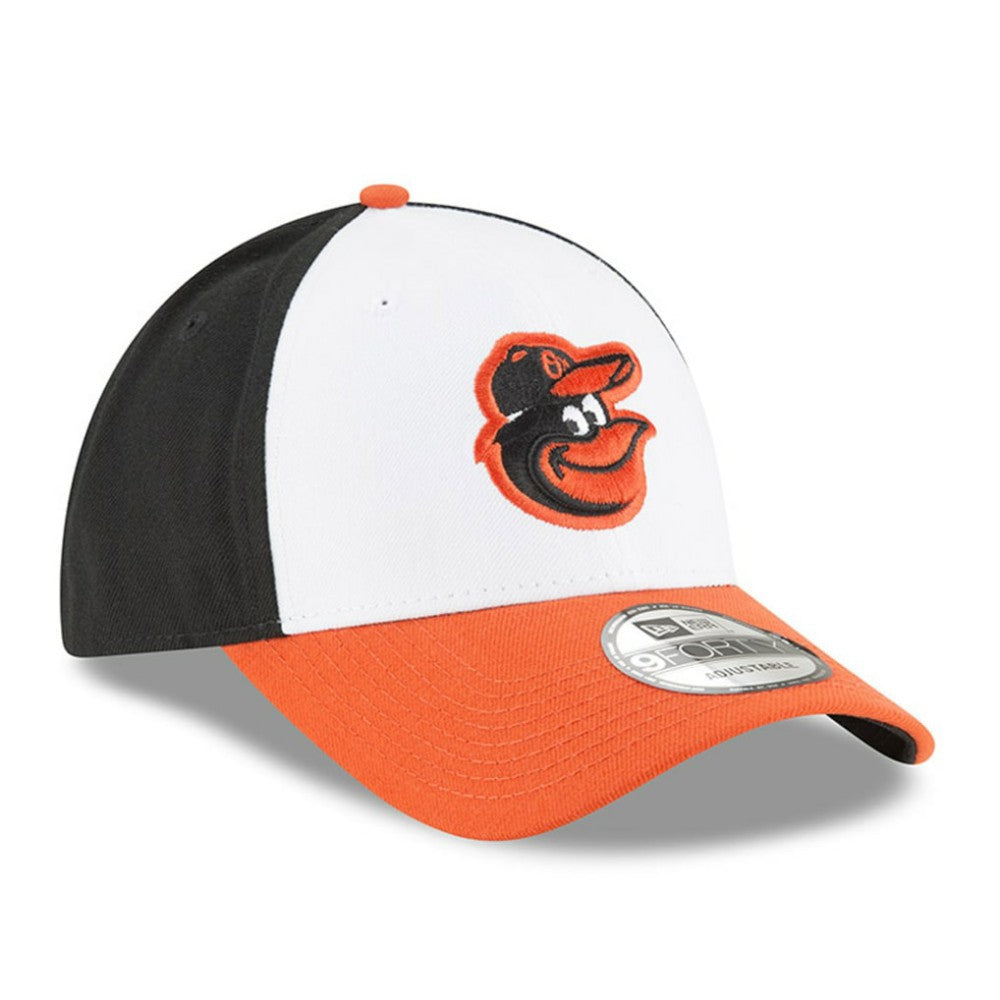 Baltimore Orioles New Era Men's Logo League 9Forty Adjustable Hat - White Hats