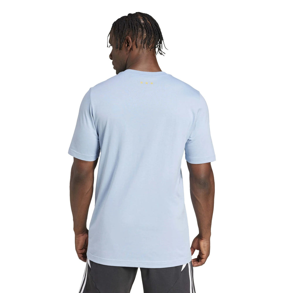 Adidas 2025 Argentina Men's 50th Anniversary DNA Tee Black / Light Onix