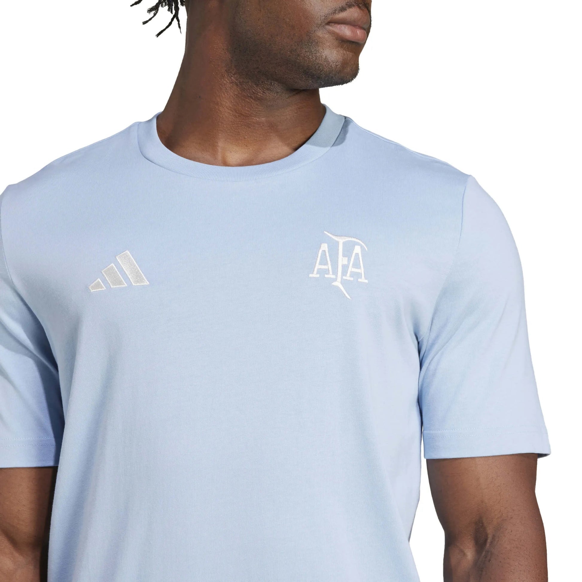 Adidas 2025 Argentina Men's 50th Anniversary DNA Tee Black / Light Onix