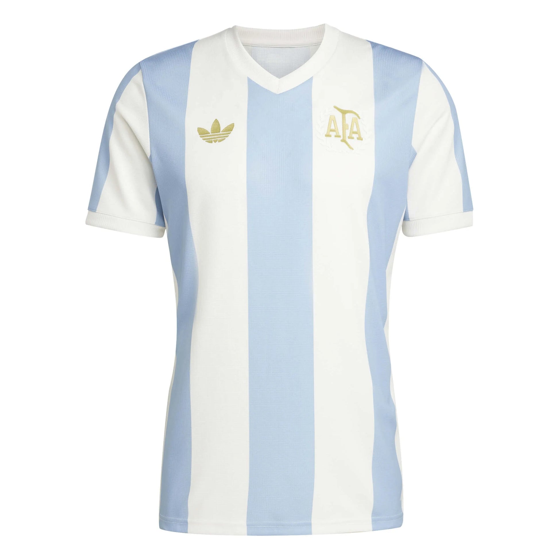 Adidas 2025 Argentina Men's 50th Anniversary Stadium Soccer Jersey Ambient Sky / Cloud White