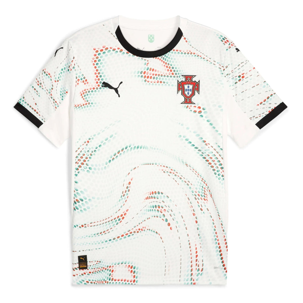 Puma 2025-26 Portugal Men's Stadium Away Soccer Jersey Puma White-Puma Black
