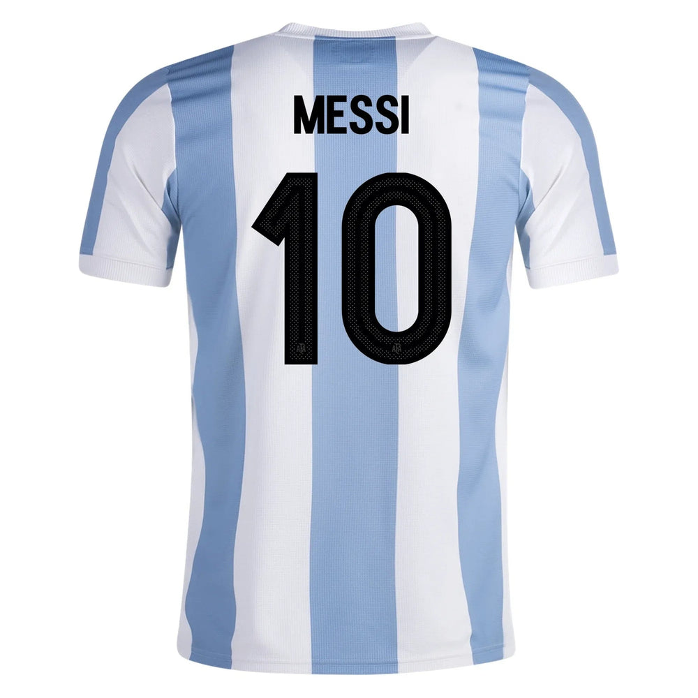 Adidas 2025 Argentina Youth 50th Anniversary Stadium Soccer Jersey Ambient Sky / Cloud White