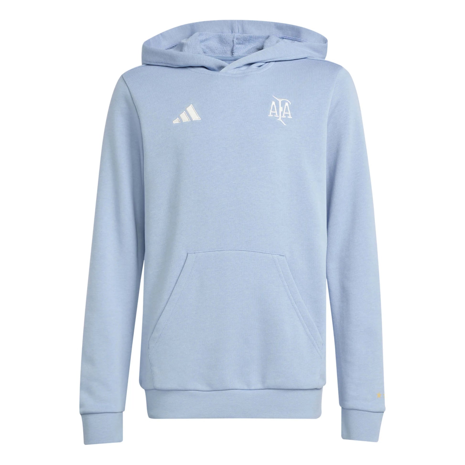 Adidas 2025-26 Argentina Youth Anniversary DNA Soccer Hoodie Ambient Sky / Cloud White