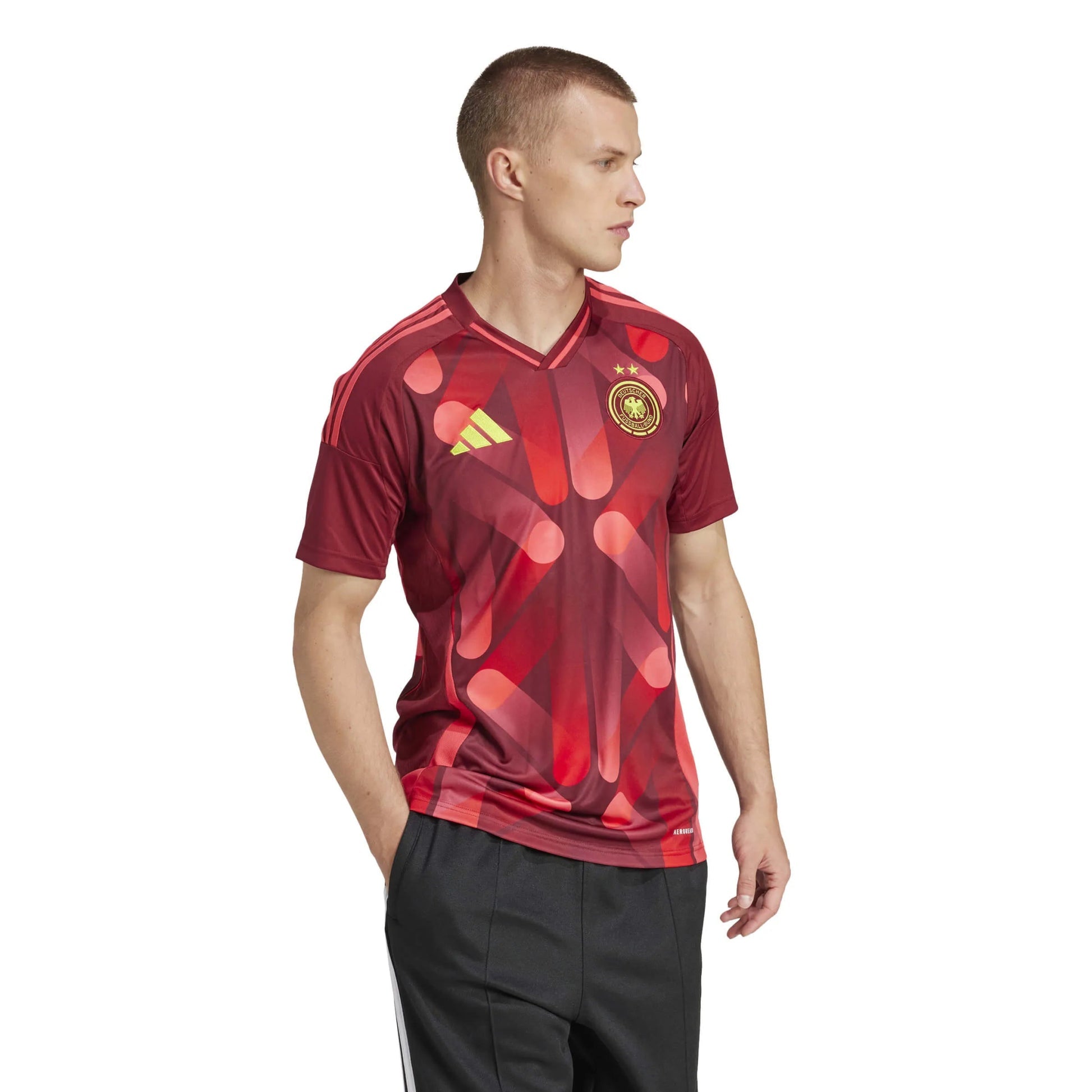 Adidas 2025 Germany Women's (Men's Cut) Stadium Away Soccer Jersey Team Coll Burgundy 2