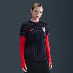 Nike 2025 USA Women's 4-Star Stadium Away Soccer Jersey Obsidian/Challenge Red/Challenge Red