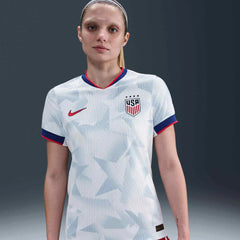 Nike 2025 USA Women's 4-Star Authentic Home Soccer Jersey White/Rush Blue/Challenge Red