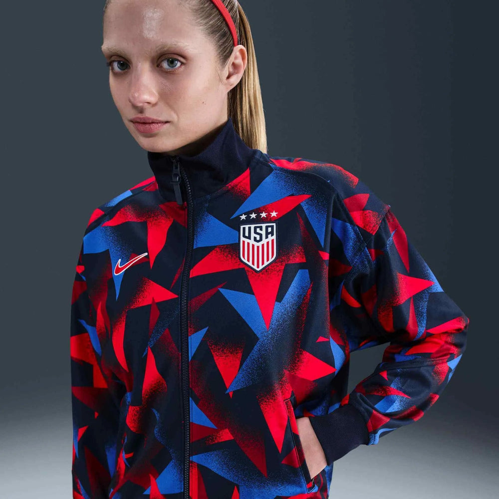 Nike 2025 USA Women's Academy Pro Anthem Jacket Obsidian/Challenge Red