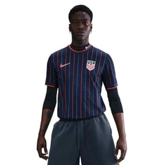 Nike 2025 USA Men's Authentic Away Soccer Jersey Obsidian/Challenge Red