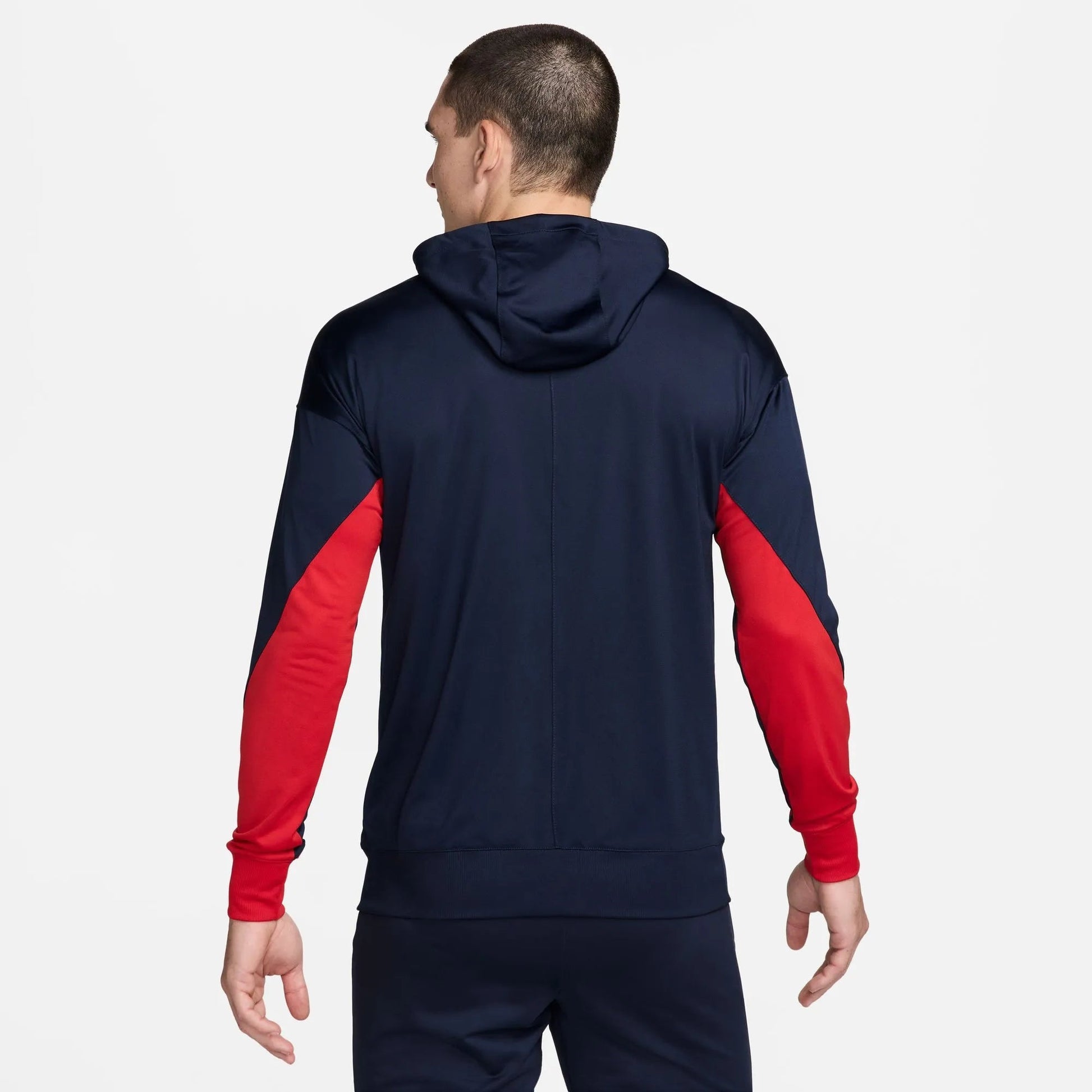 Nike 2024-25 USA Men's Strike Hoodie Track Jacket Obsidian/Sport Red/White
