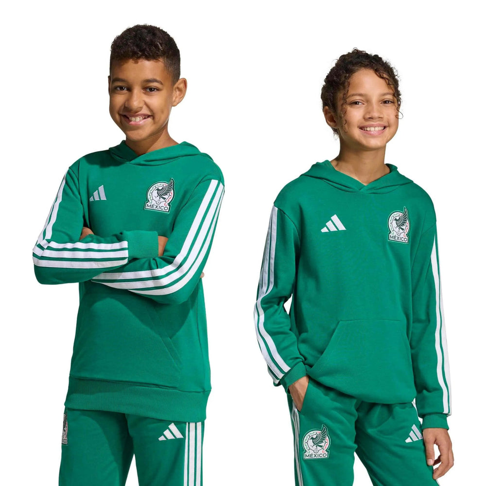 Adidas 2026 Mexico Youth Hoodie Bold Green