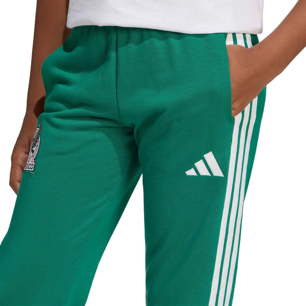 Adidas 2026 Mexico Youth Pants Bold Green