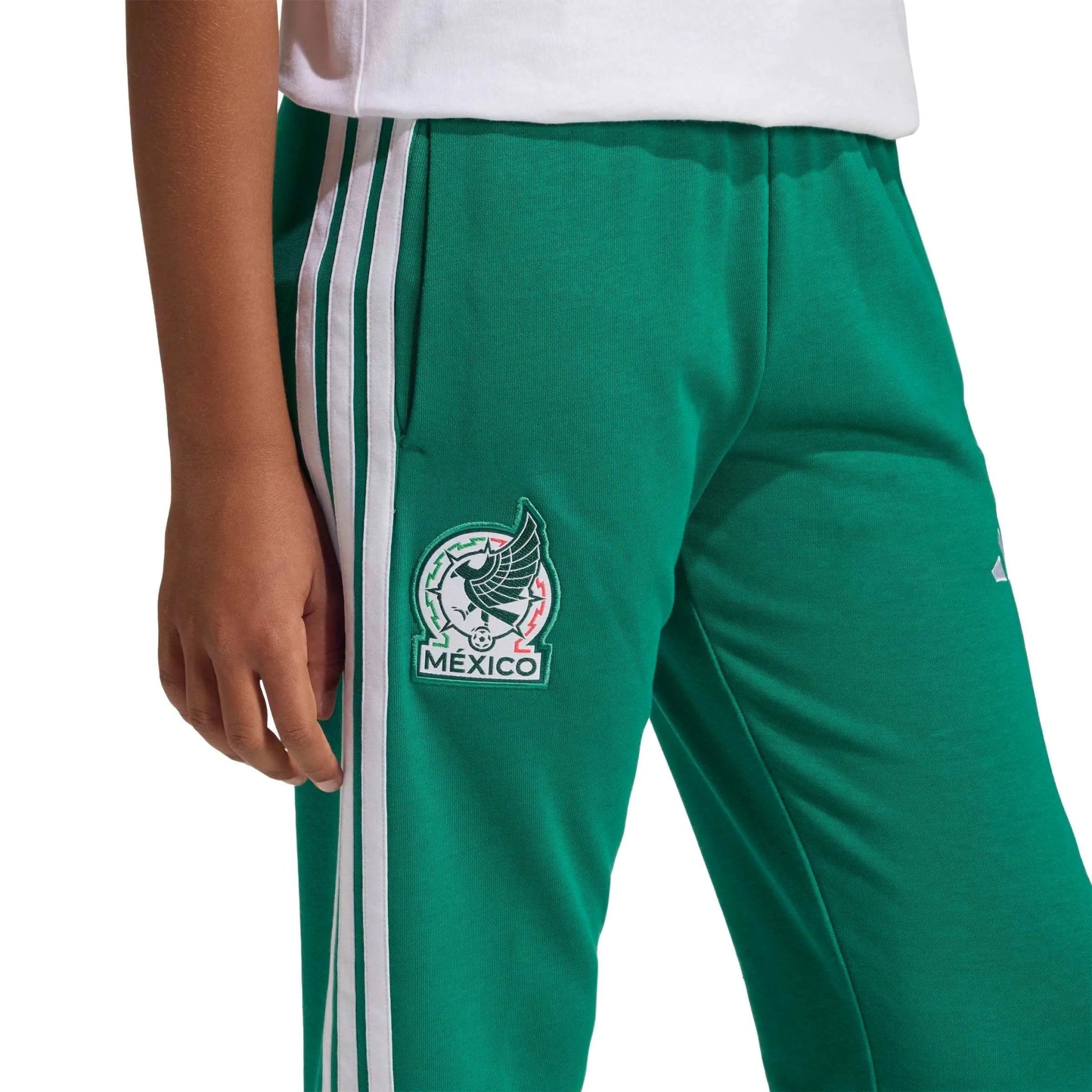 Adidas 2026 Mexico Youth Pants Bold Green