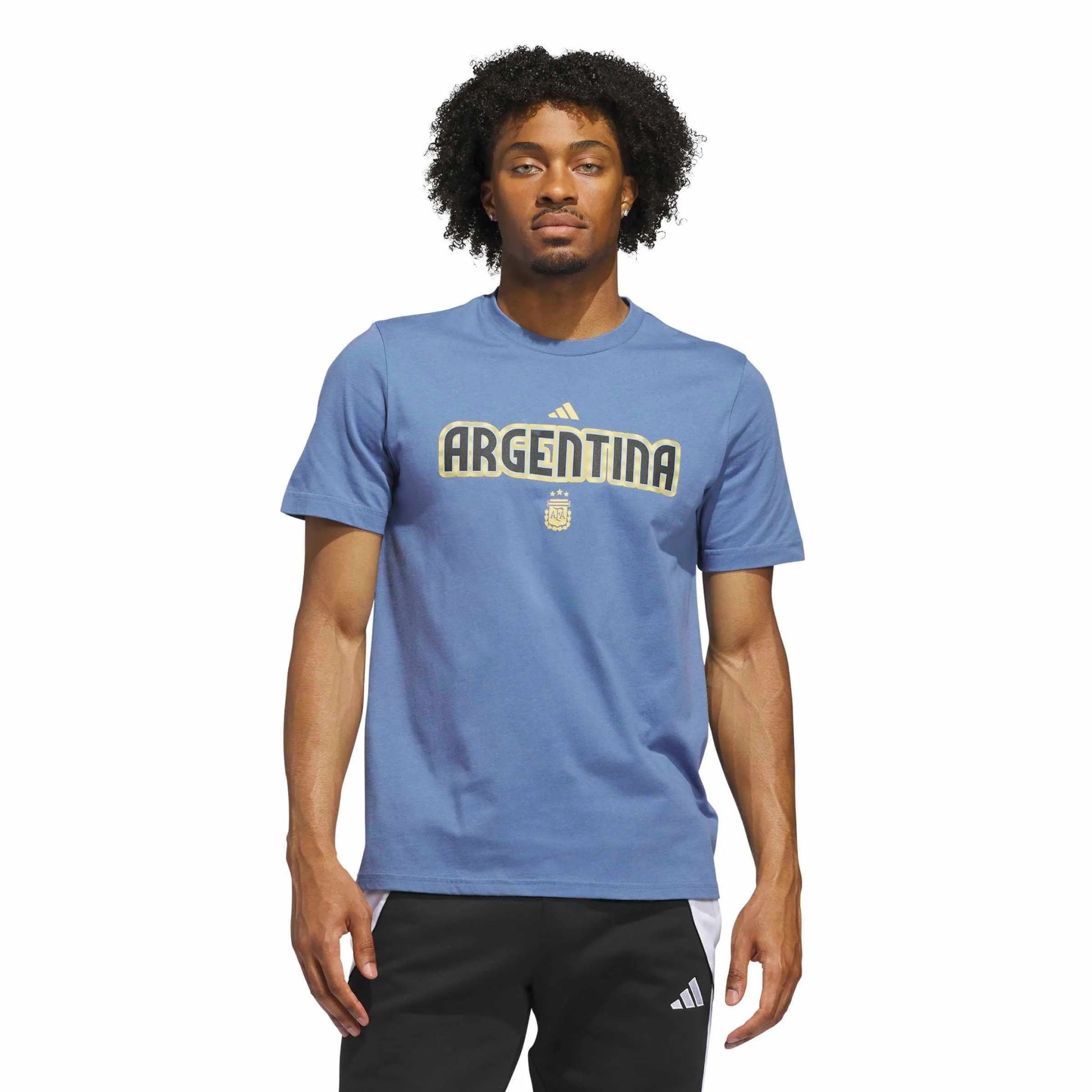 Adidas 2026 Argentina Men's World Cup HJH Tee Crew Blue