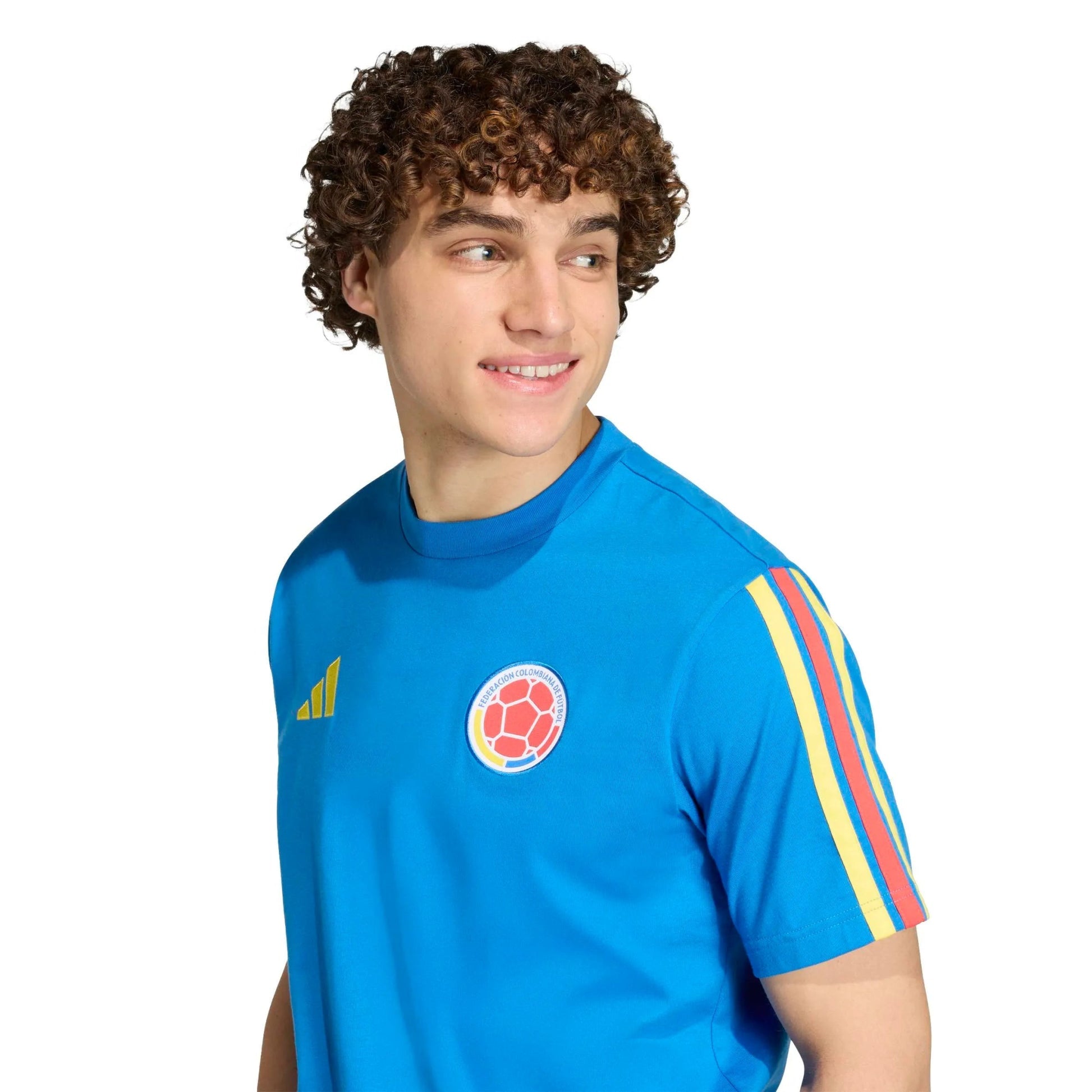 Adidas 2026 Colombia Men's DNA Tee Bright Royal