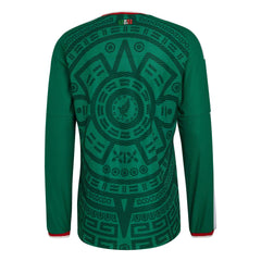 Adidas 2026 Mexico Men's Authentic Home Long-Sleeve Soccer Jersey Bold Green