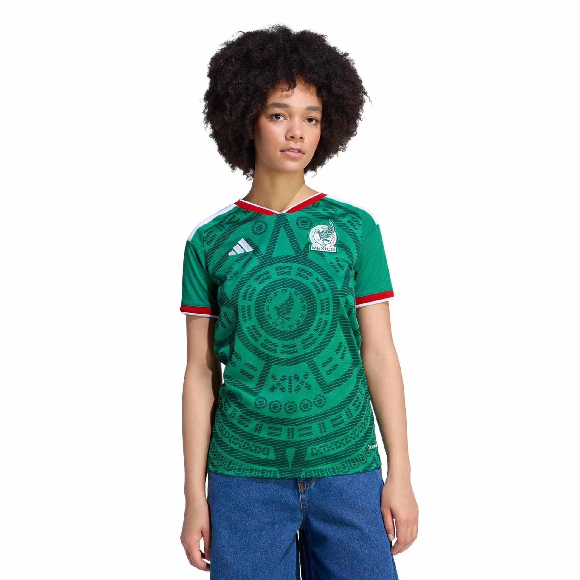 Adidas 2026 Mexico Women's Stadium Home Soccer Jersey Bold Green