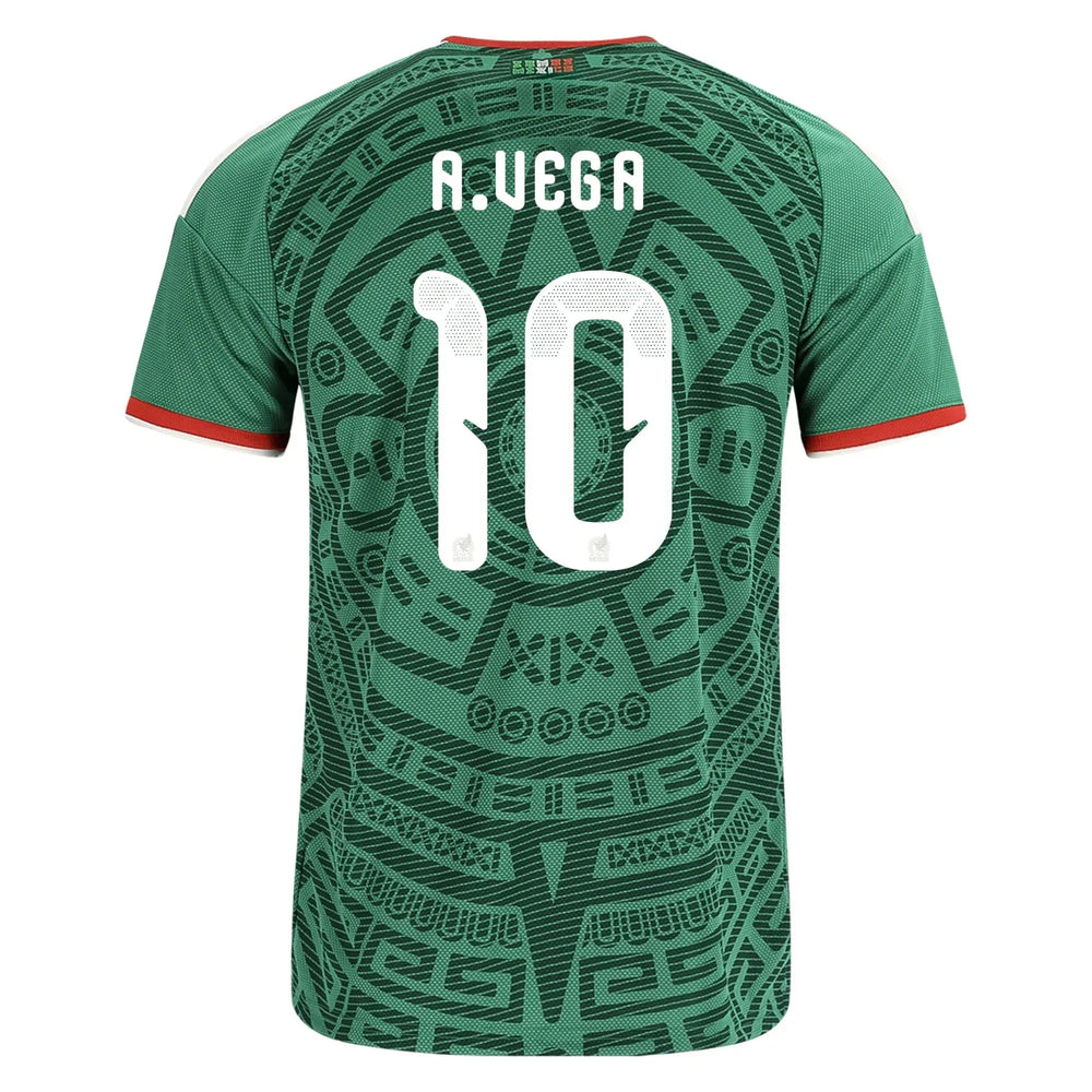 Adidas 2026 Mexico Youth Stadium Home Soccer Jersey Bold Green
