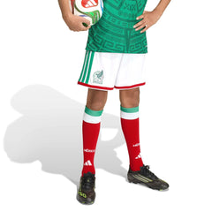 Adidas 2026 Mexico Youth Home Shorts White