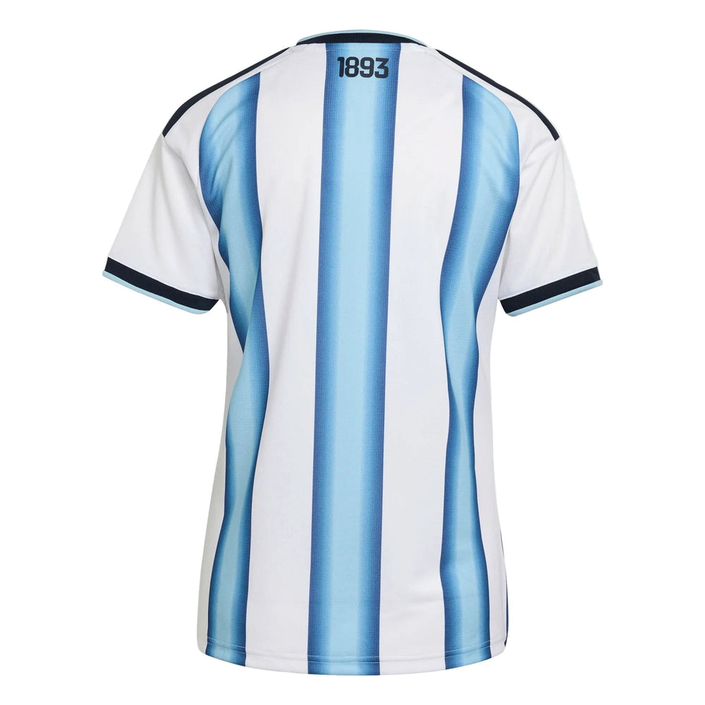 Adidas 2026 Argentina Women's Stadium Home Soccer Jersey White / Icey Blue / Light Blue