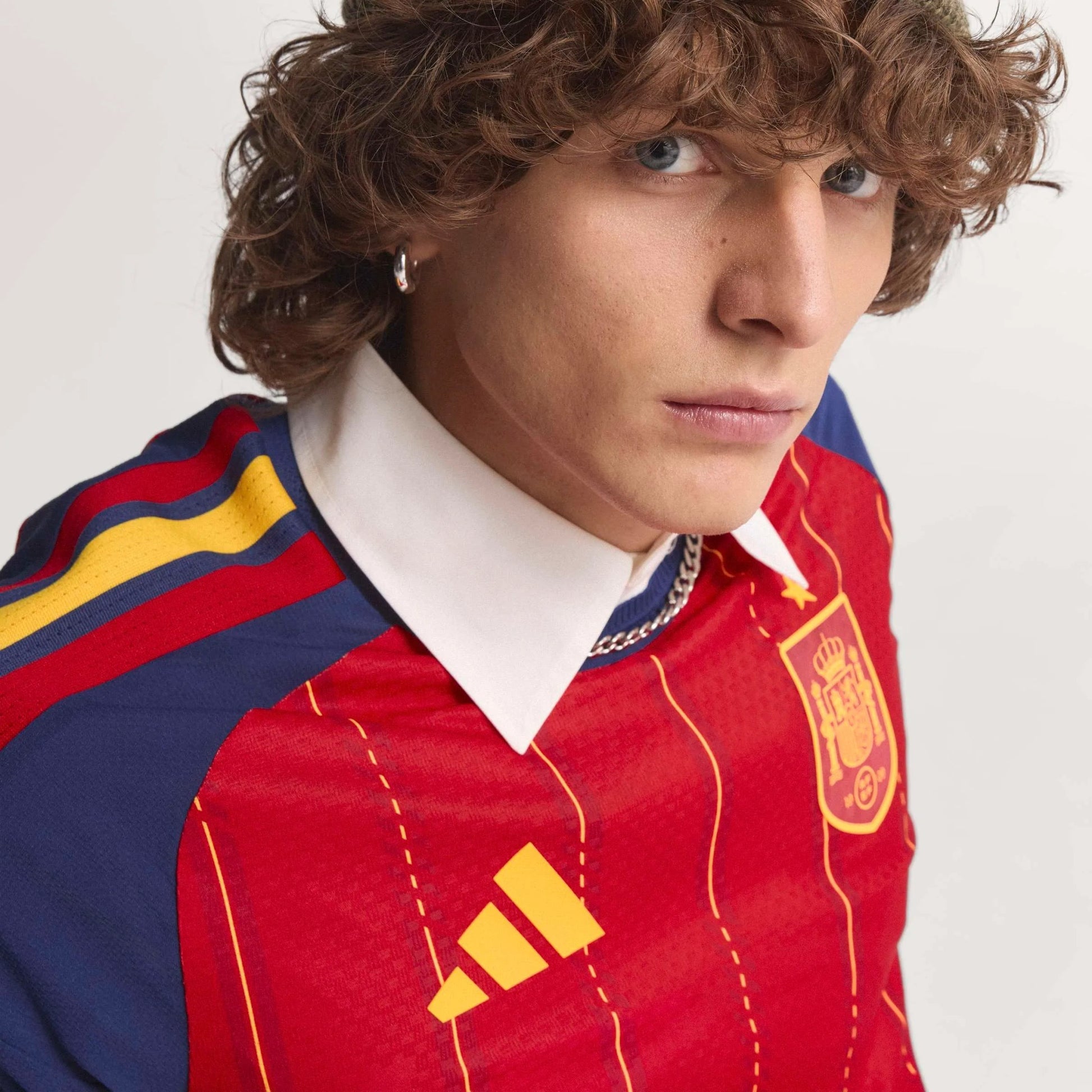 Adidas 2026 Spain Men's Authentic Home Soccer Jersey Vivid Red