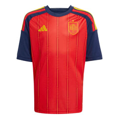 Adidas 2026 Spain Youth Stadium Home Soccer Jersey Vivid Red