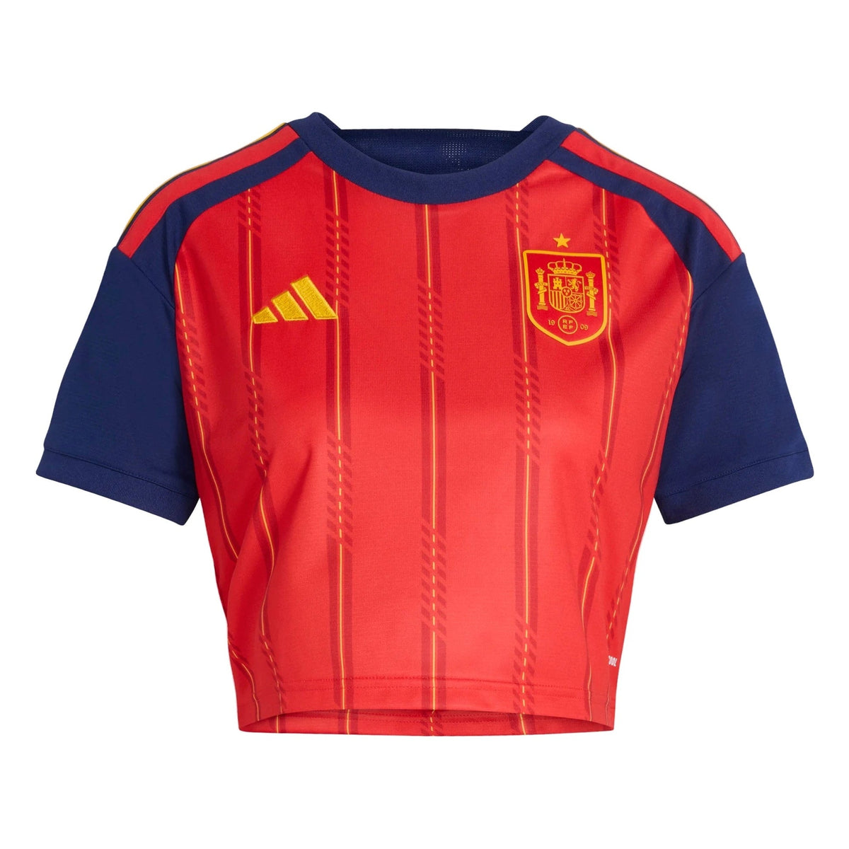 Adidas 2026 Spain Women's Stadium Home Cropped Soccer Jersey Vivid Red