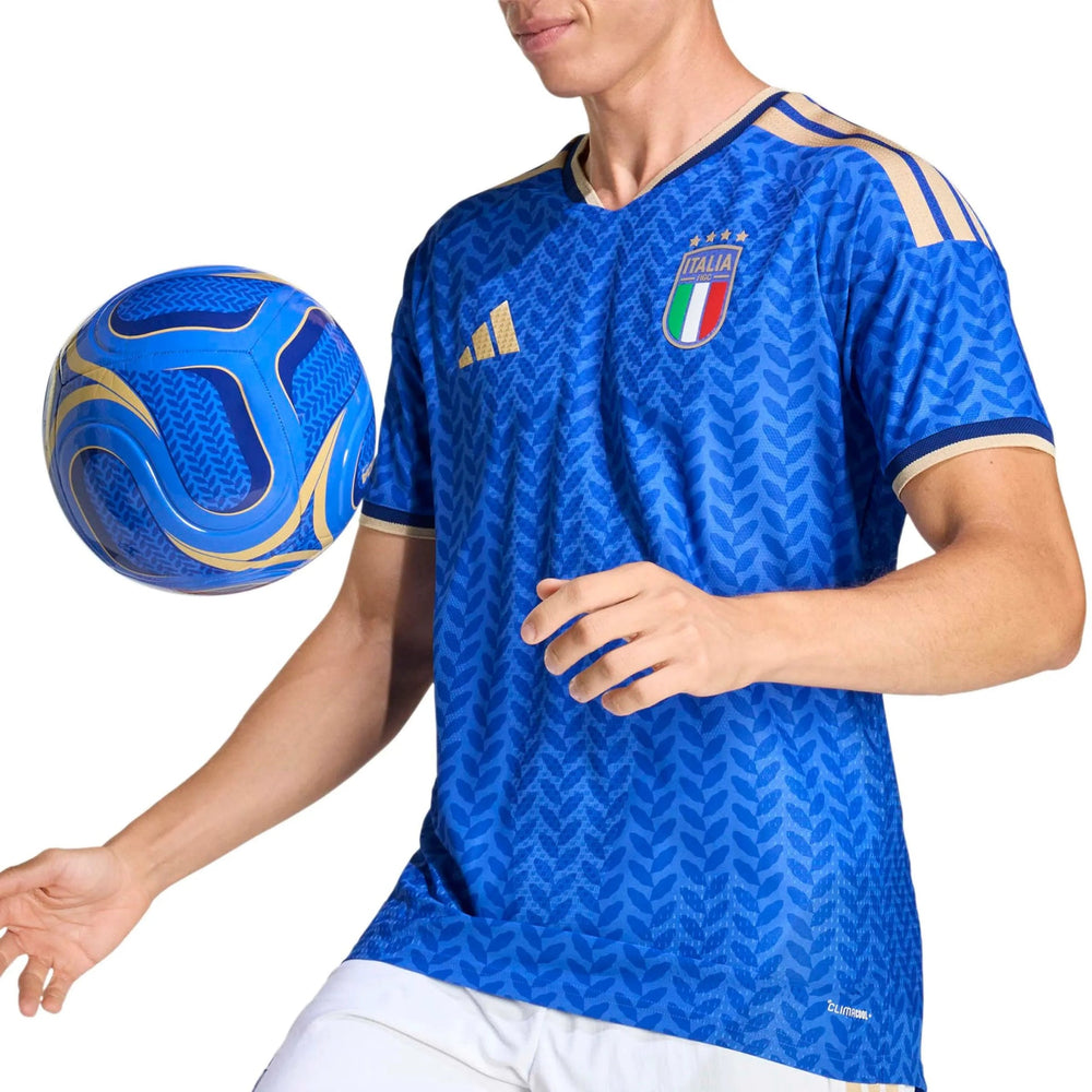 Adidas 2026 Italy Men's Authentic Home Soccer Jersey Bold Blue
