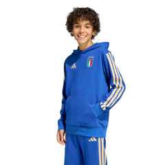 Adidas 2026 Italy Youth DNA Hoodie Bold Blue
