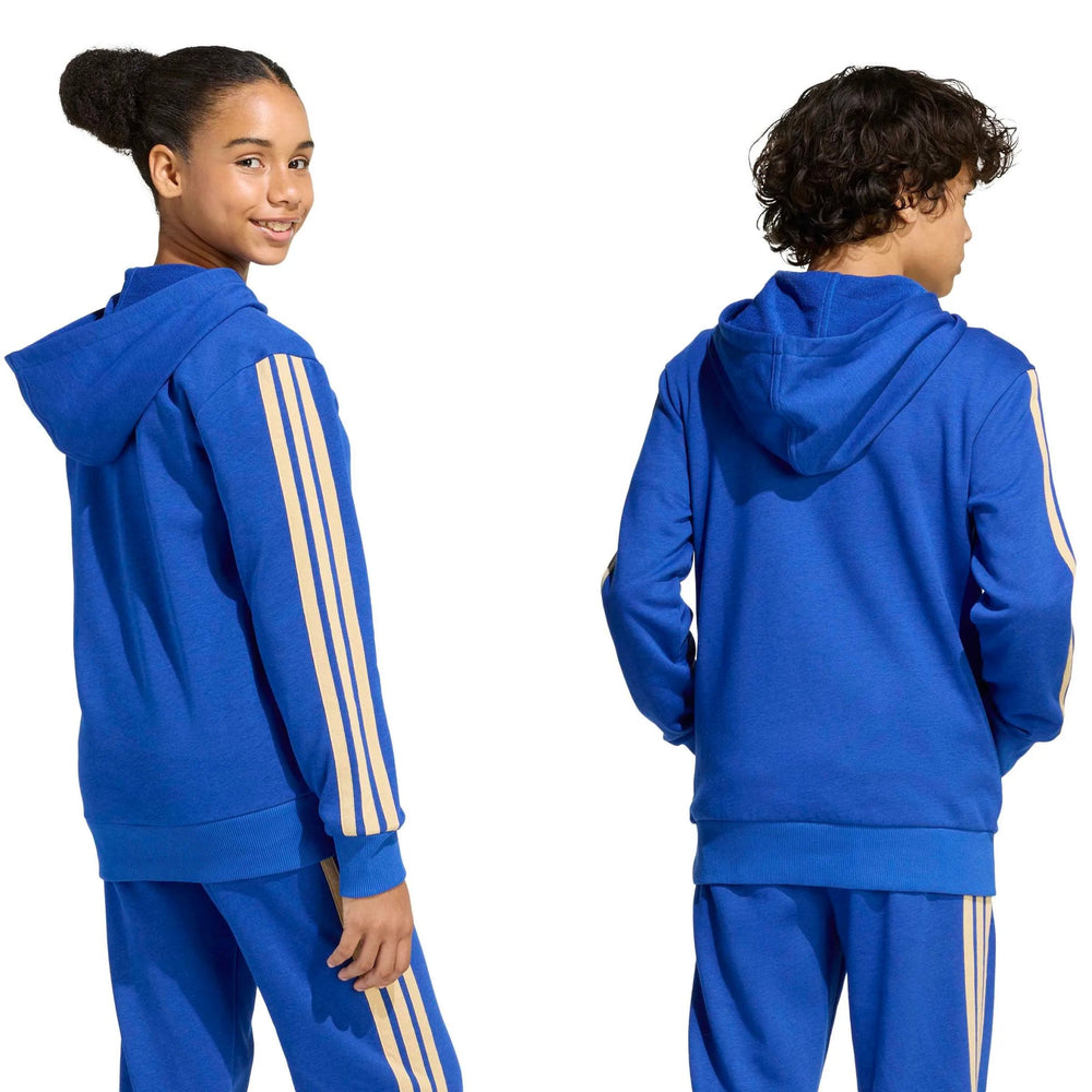 Adidas 2026 Italy Youth DNA Hoodie Bold Blue