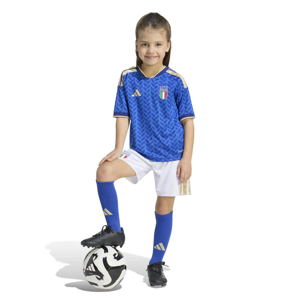 Adidas 2026 Italy Kid's Home Mini Kit Bold Blue