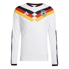 Adidas 2026 Germany Men's Authentic Home Long-Sleeve Soccer Jersey White