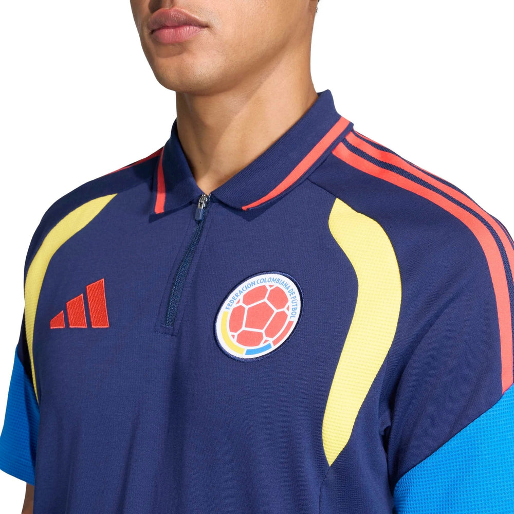 Adidas 2026 Colombia Men's Polo Team Navy Blue 2