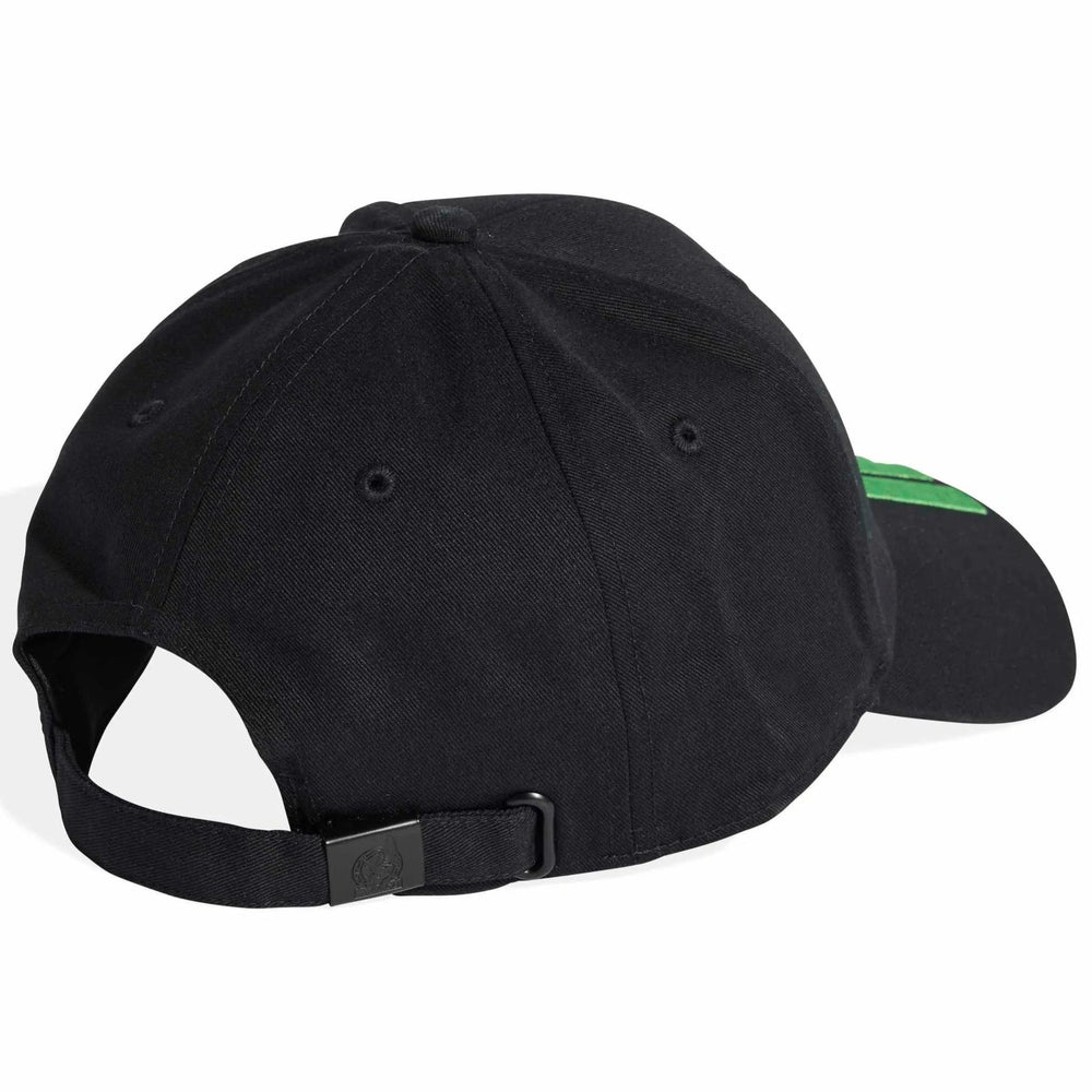 Adidas 2026 Mexico Baseball Cap 3 Stripes Black / Semi Flash Green