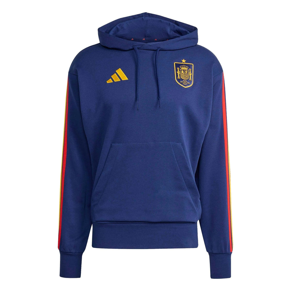Adidas 2026 Spain Men's DNA Hoodie Dark Blue