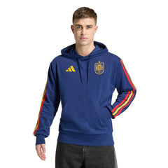 Adidas 2026 Spain Men's DNA Hoodie Dark Blue