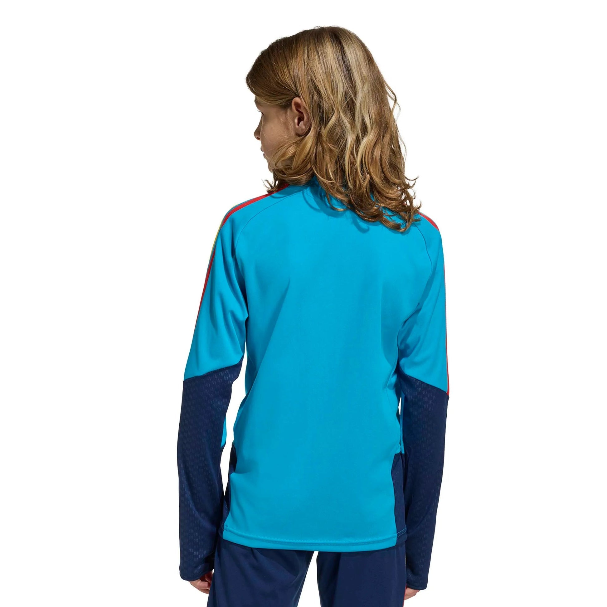Adidas 2026 Spain Youth Tiro Training Top Bold Aqua