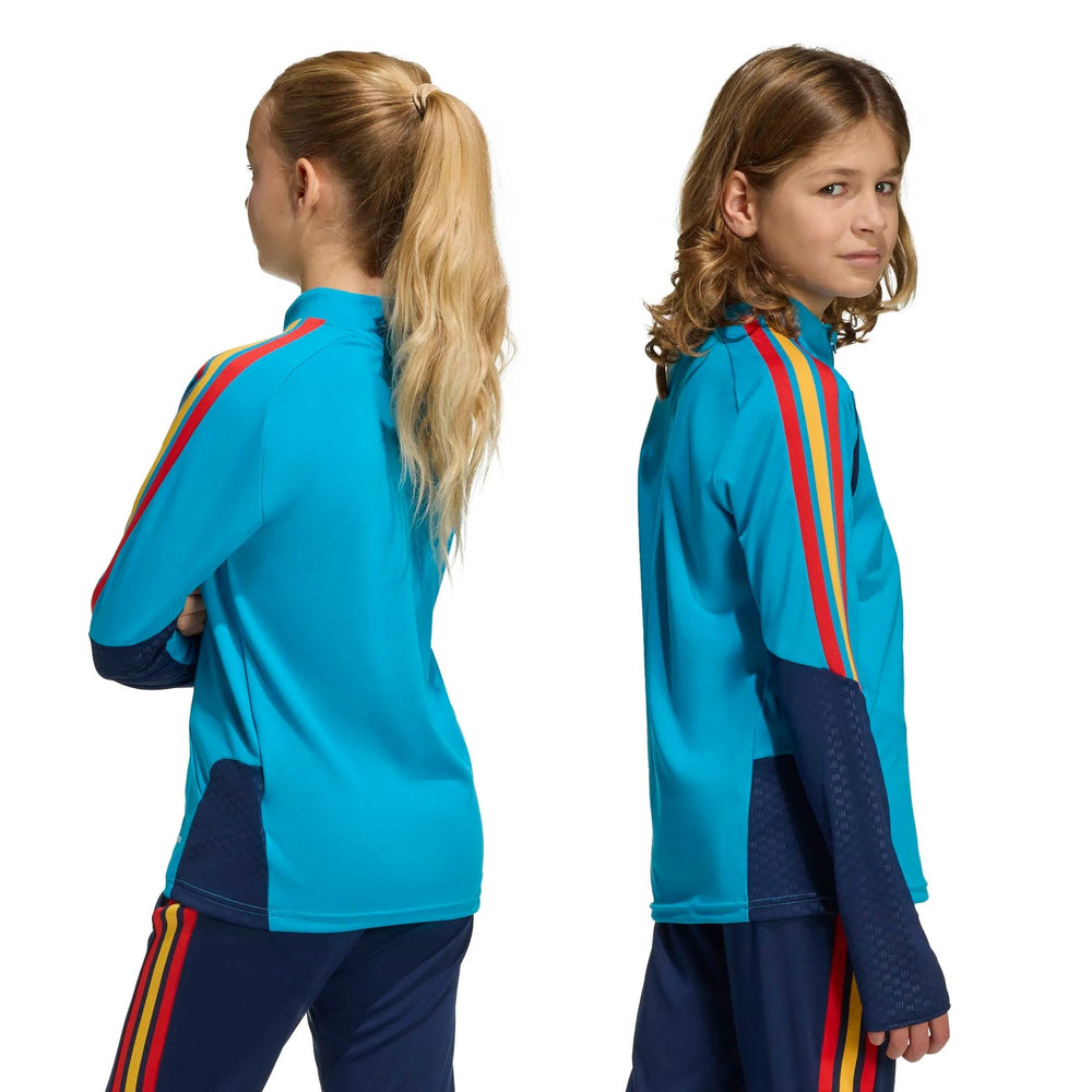 Adidas 2026 Spain Youth Tiro Training Top Bold Aqua