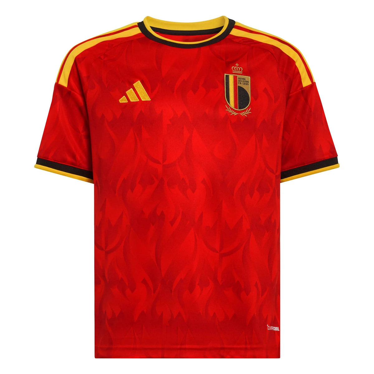 Adidas 2026 Belgium Youth Stadium Home Soccer Jersey Red / Bold Gold
