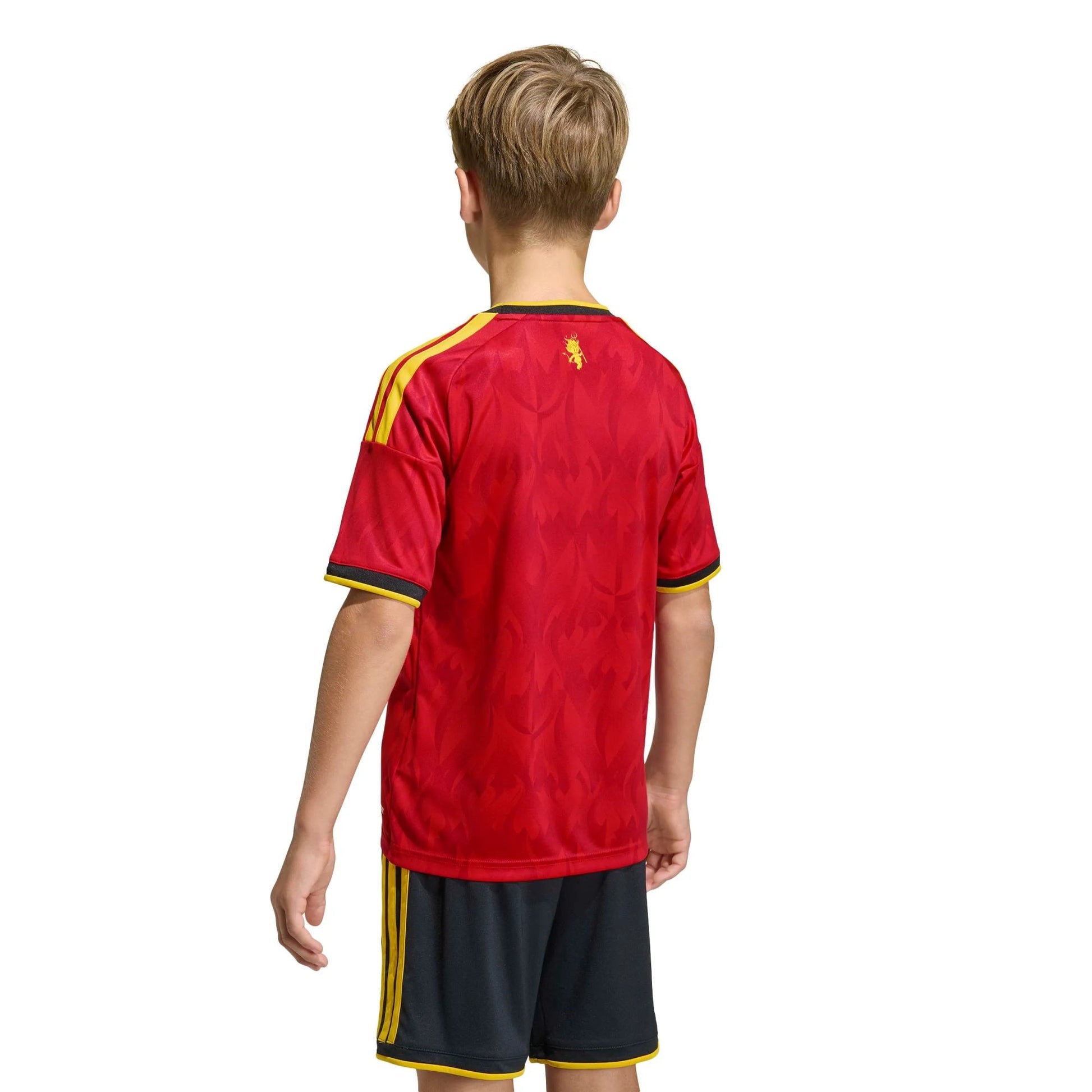 Adidas 2026 Belgium Youth Stadium Home Soccer Jersey Red / Bold Gold