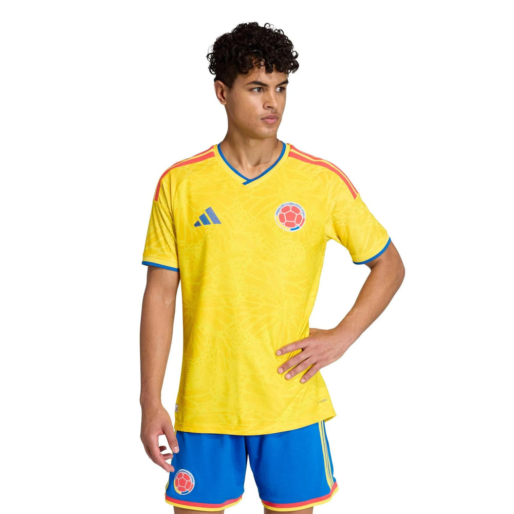 Adidas 2026 Colombia Men's Authentic Home Soccer Jersey Impact Yellow