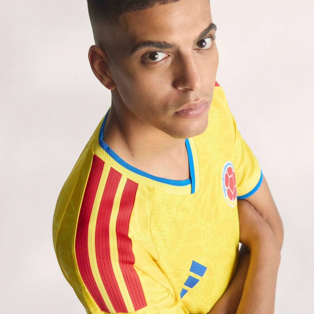 Adidas 2026 Colombia Men's Authentic Home Soccer Jersey Impact Yellow